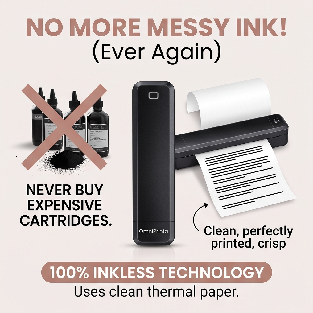 OmniPrinta™ Wireless Inkless A4 Printer